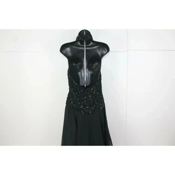 Niteline black beaded evening dress size 4 - Picture 6 of 10